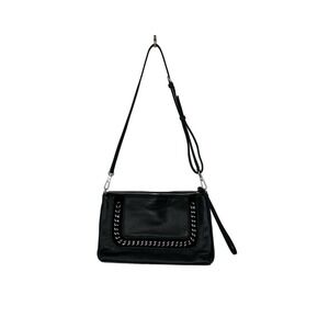 Aimee Kestenburg Black Leather Shoulder Bag/Wristlet
